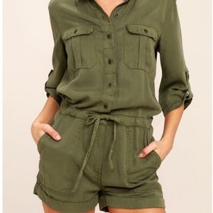 Pistola Olive Green Romper